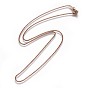 304 Stainless Steel Box Chain Necklaces, with Lobster Claw Clasps
