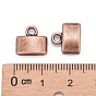Tibetan Style Cord Ends, Lead Free & Cadmium Free, 10x11.5x5mm, Hole: 2mm, inner diameter: 9x3mm