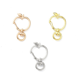 Apple Alloy Swivel Clasps, Long-Lasting Plated