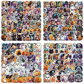 200Pcs Halloween PVC Self-Adhesive Stickers, Waterproof Decals for Party Decorative Presents