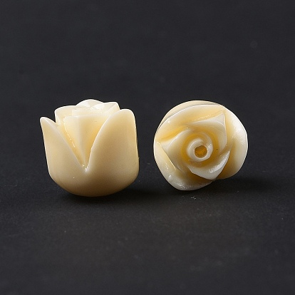 Opaque Epoxy Resin Beads, Rose