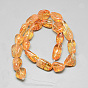 Natural Citrine Beads Strands, Dyed & Heated, Nuggets