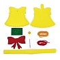 Комплекты сумок из нетканого материала в форме снеговика/пингвина/колокольчика своими руками на рождественскую тематику, включая ткань, игла, шнур