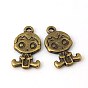 Tibetan Style Alloy Pendants, Cadmium Free & Lead Free, Boy, about 24mm long, 13.5mm wide, 3mm thick, hole: 2.5mm