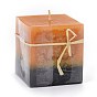 Bougies d'aromathérapie sans fumée de forme cubique, avec boite, pour le mariage, fête, votifs, brûleurs à mazout et décorations pour la maison