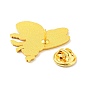 Pin de esmalte de abeja con montaña, insignia de aleación para ropa de mochila, dorado