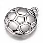 304 Stainless Steel Charms, 
FootBall/Soccer Ball