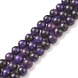 Natural Galaxy Tiger Eye Beads Strands, Round, Dyed & Heated