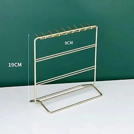 Rectangle Iron Jewelry Display Tower Stands, Jewelry Organizer Holder for Earrings, Bracelet, Necklace Storage