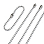 10M 304 Stainless Steel Ball Chains, Unwelded, with Spool