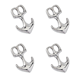 Unicraftale Smooth Surface 304 Stainless Steel Hook Clasps, For Leather Cord Bracelets Making, Anchor