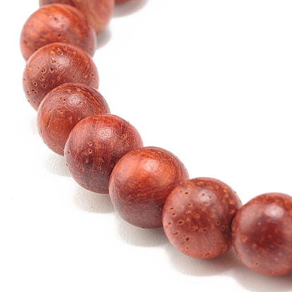 Браслет из круглых бусин из натурального дерева, немагнитные синтетические гематитовые бусины в форме сердца энергетический браслет для женщин