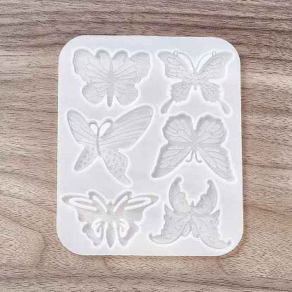 DIY Cabochon Silicone Molds, Resin Casting Molds, for UV Resin, Epoxy Resin Jewelry Makings, Leaf/Butterfly/Bowknot