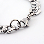 201 Stainless Steel Curb Chains  Necklaces, with Lobster Claw Clasps