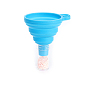 Portable Silicone Funnel Hopper, Foldable, for Beads Liquid Powder Transfer