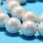 Coquille ronde perles brins de perles