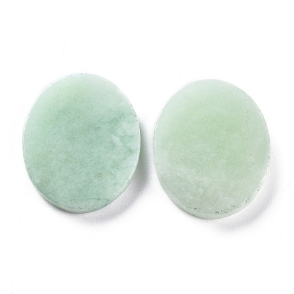 Natural Green Aventurine Cabochons, Oval