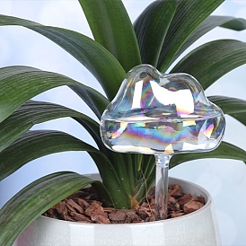 Globes d'arrosage pour plantes en verre en forme de nuage, bulbes d'arrosage automatique, outil d'irrigation de plantes fleurs, pour plantes d'intérieur et d'extérieur