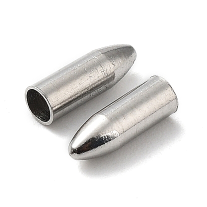 304 Stainless Steel Cord Ends, End Caps, Bullet