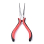 Carbon Steel Jewelry Pliers, Long Chain Nose Pliers(Needle Nose Pliers), Polishing, 150mm