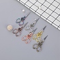 Stainless Steel Scissors, Embroidery Scissors, Sewing Scissors, with Zinc Alloy Handle, Heart