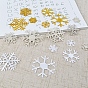 Рождественская снежинка компьютеризированная вышивка ткань самоклеющиеся нашивки, наклеить патч, аксессуары для костюма, аппликация