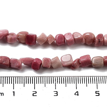 Perlas naturales rodocrosita hebras, pepitas, piedra caída