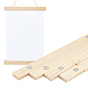 Marco de cartel magnético de madera de pino olycraft, cartel de suspensión, con la cuerda paño, Rectángulo