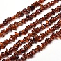 Natural Garnet Chip Bead Strands, Dyed, 5~8x5~8mm, Hole: 1mm, about 31.5 inch