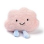Cartoon Cloud Non Woven Fabric Brooch, PP Cotton Plush Doll Brooch for Backpack Clothes