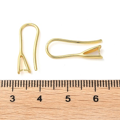 Ganchos para la oreja de latón chapado en rack, alambre de oreja con ganchos para cuentas medio perforadas, larga duración plateado, sin plomo y el cadmio