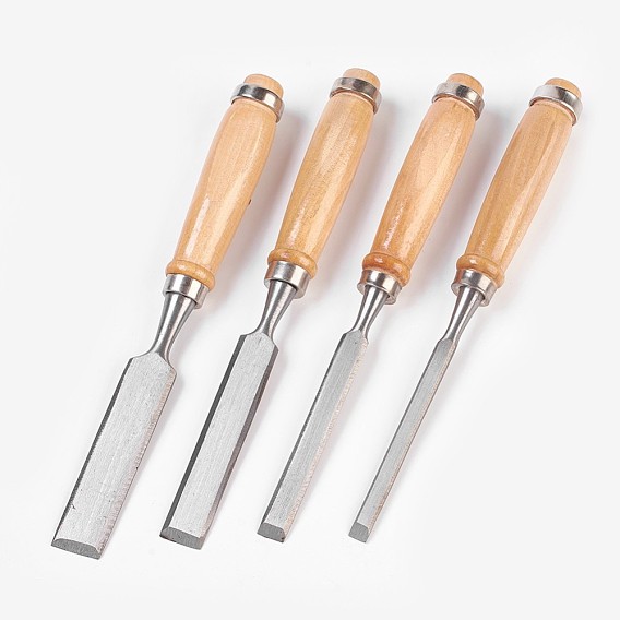Carbon Steel Wood Chisel Sets, with Wood Handle