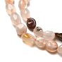 Natural Cherry Blossom Agate Beads Strands, Nuggets