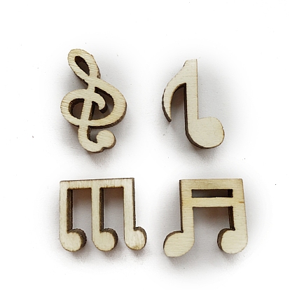 Unfinished Wood Cutouts, Painting Supplies, Musical Note