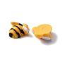 Cabochons en résine opaque, abeilles