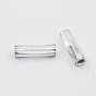 Perles en aluminium, Tube, 8~10x3mm, Trou: 2mm