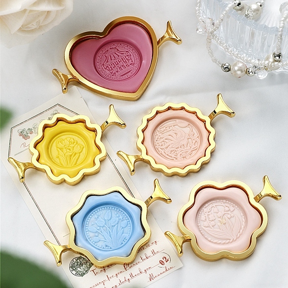 Zinc Alloy Wax Seal Stamp Molds, for Scrapbooking Cards Envelopes Wedding Invitations Gift