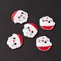 Christmas Themed Opaque Resin Cabochons, Santas Claus