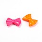 Opaque Acrylic Beads, Faceted, Bowknot, 19x26x7mm, Hole: 3mm, about 300pcs/500g