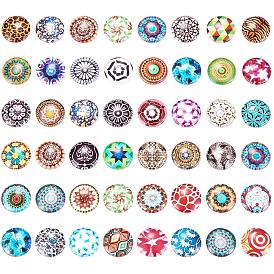 Printed Glass Half Round/Dome Cabochons