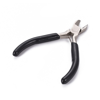 Carbon Steel Jewelry Pliers, Side Cutting Pliers, Side Cutter, Ferronickel, with Plastic Handle