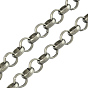 Iron Rolo Chains, Belcher Chain, Unwelded, Lead Free & Nickel Free, 10x3mm
