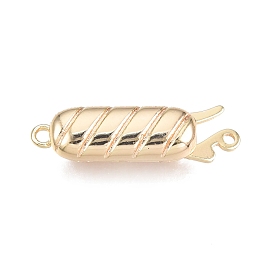 Brass Box Clasps, Oval, Nickel Free