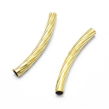 Perlas de tubo de latón, curvo, sin plomo, cadmio, níquel, tubo