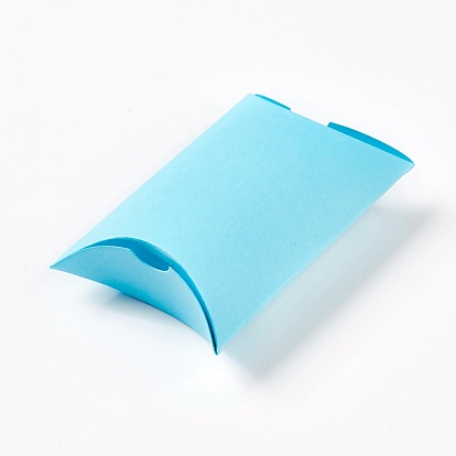 Cajas de regalo del favor de la boda del papel de Kraft, almohada