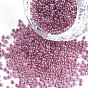 12/0 Imitation Jade Glass Seed Beads, Luster, Dyed, Round