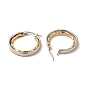 Two Tone 304 Stainless Steel Double Ring Hoop Earrings for Women