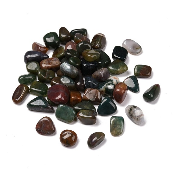 Perles naturelles en agate indienne, sans trou, nuggets, pierre tombée, gemmes de remplissage de vase
