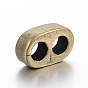 304 acier inoxydable liens multi-brins, pour la fabrication de bracelets en cuir, ovale