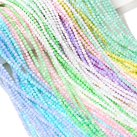 125Pcs Natural Freshwater Shell Beads, Dyed, Round